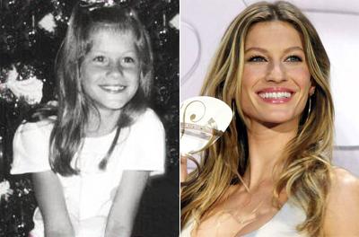 Супермодели в детстве и юности