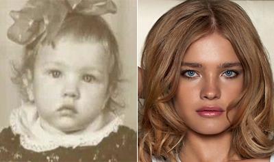 Супермодели в детстве и юности