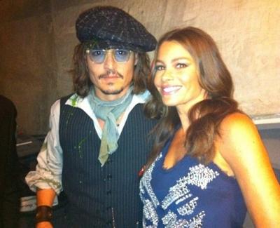 Джонни Депп с «коллегами по цеху»