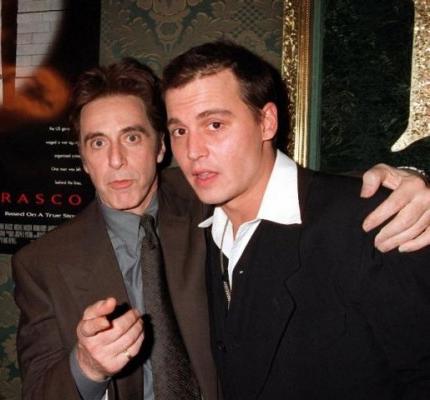 Джонни Депп с «коллегами по цеху»