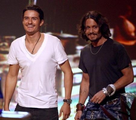 Джонни Депп с «коллегами по цеху»