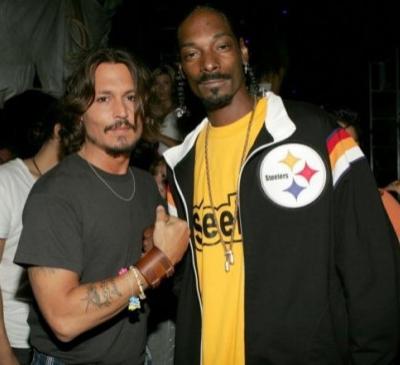 Джонни Депп с «коллегами по цеху»