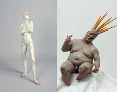 Жутковатые скульптуры корейского скульптора