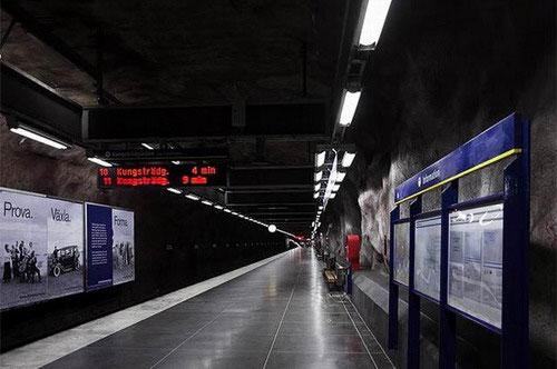 Пещерная подземка Стокгольма