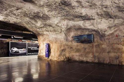 Пещерная подземка Стокгольма