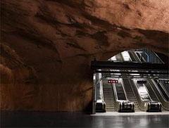 Пещерная подземка Стокгольма