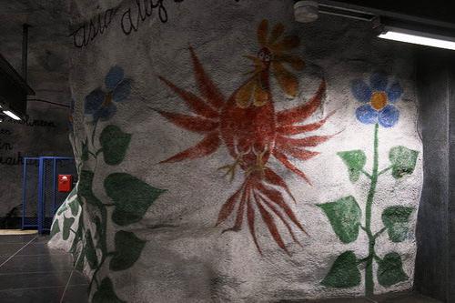 Пещерная подземка Стокгольма