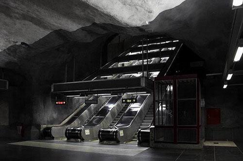 Пещерная подземка Стокгольма