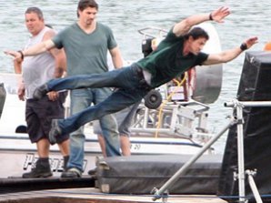 Сталлоне забрался на русское судно