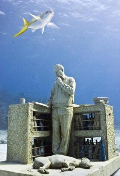 Самый большой подводный музей появился  в Мексике