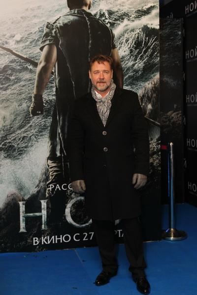 Рассел Кроу и российские знаменитости на премьере «Ноя»