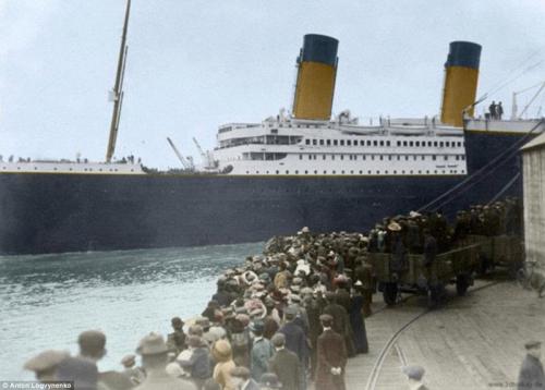 Редкие фото Титаника в цвете