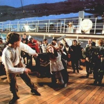 Уникальные кадры со съемочной площадки «Титаника»
