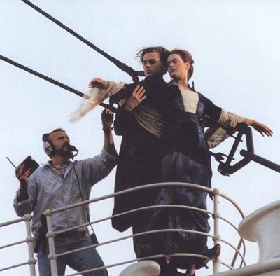 Уникальные кадры со съемочной площадки «Титаника»