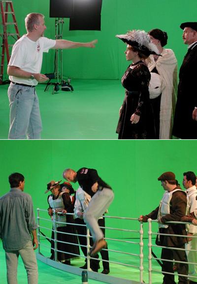 Уникальные кадры со съемочной площадки «Титаника»