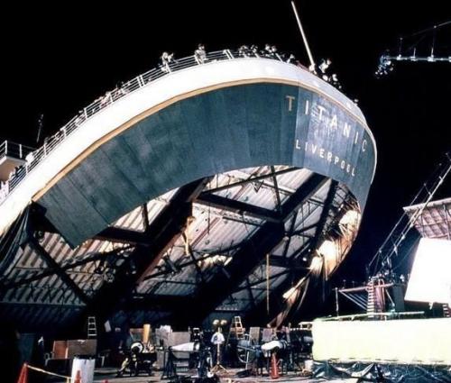 Уникальные кадры со съемочной площадки «Титаника»