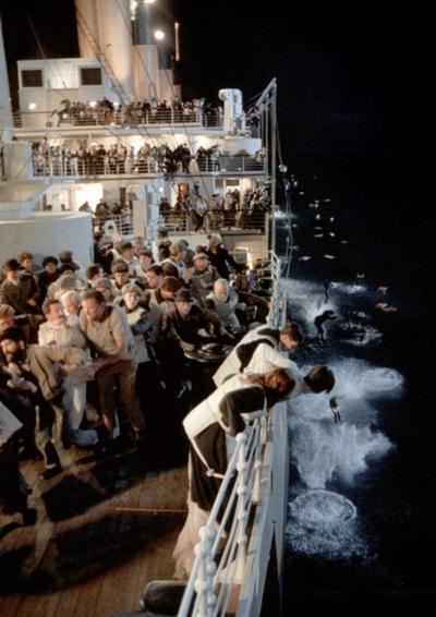 Уникальные кадры со съемочной площадки «Титаника»