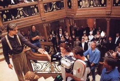 Уникальные кадры со съемочной площадки «Титаника»