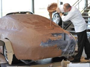 Голландцы приготовили к праздникам "шоколадный" Porsche