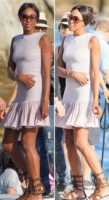 Откровенные снимки с юбилея Наоми Кэмпбелл попали в Сеть