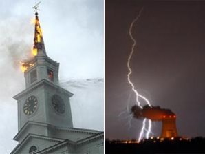 Самые  эффектные разряды молнии