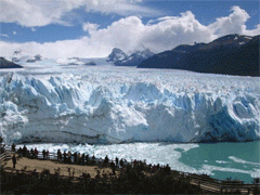 Гигантский ледник сползает на Аргентину