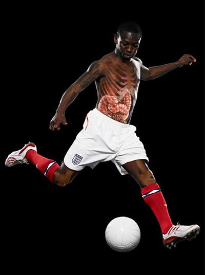 Английские футболисты показали свои внутренности