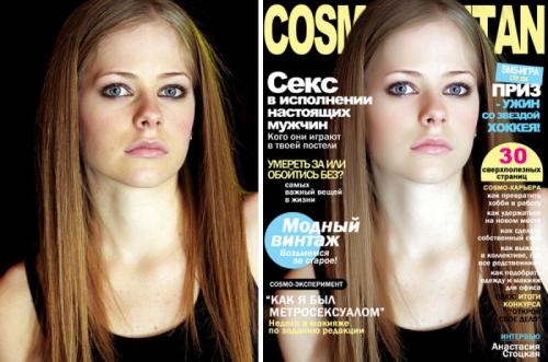 "Найди пять отличий": фото звезд до и после "Фотошопа"