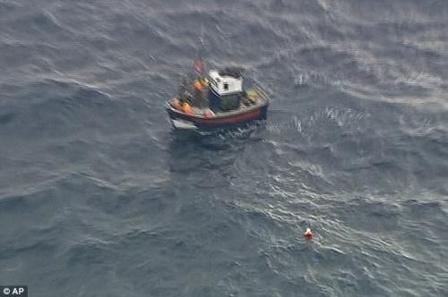 Человек-ракета  упал в океан