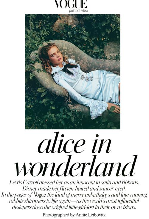 Водянова отправилась в Страну Чудес, чтобы мерить платья