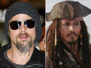 Брэд Питт заплёл бороду в косички