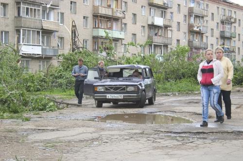 Последствия торнадо в Сергиевом Посаде