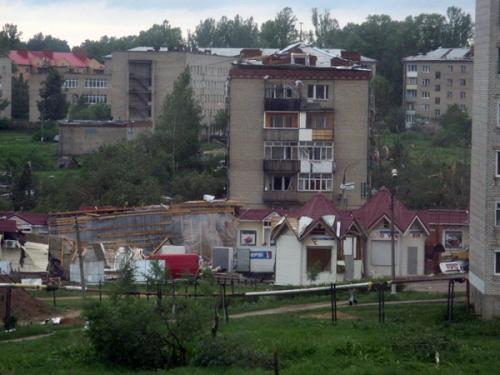 Последствия торнадо в Сергиевом Посаде