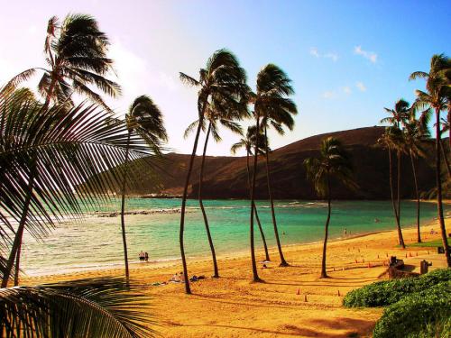 Пляж внутри кратера влечет туристов со всего мира