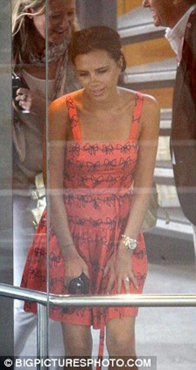 Викторию Бекхем сморила похмельная усталость