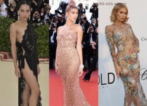 Самые смелые «голые» платья знаменитостей в 2018 году