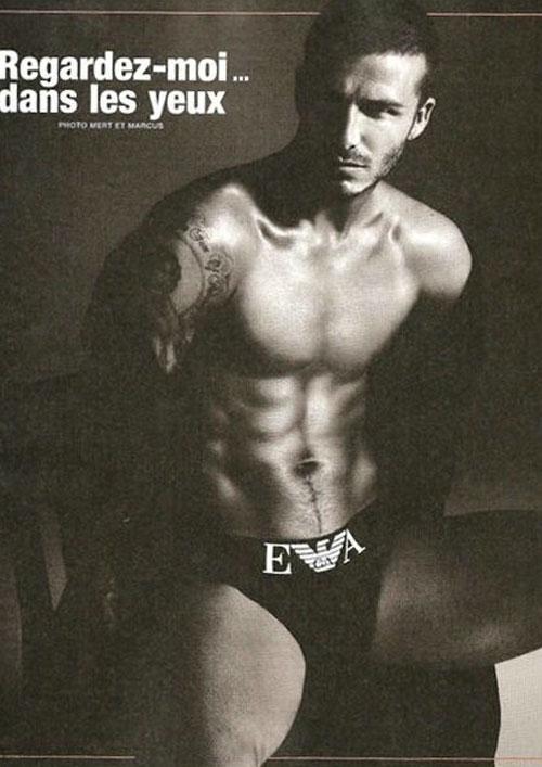 Бэкхем разделся для Армани