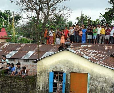 Нападение дикого леопарда на людей в Индии
