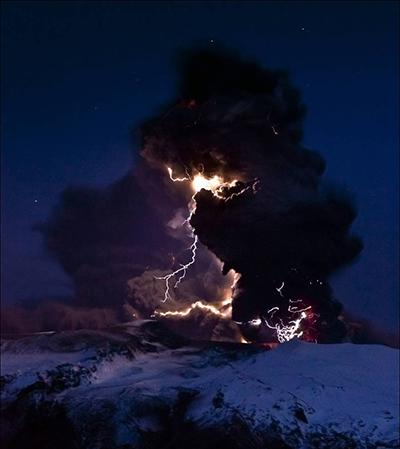 Удивительное природное явление: вулканические молнии