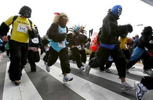 За 100 фунтов в Лондоне можно было стать гориллой