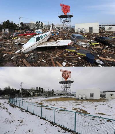 Как Япония восстановилась после землетрясения — снимки до и после