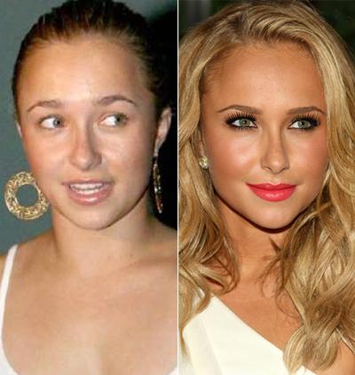 Звезды Голливуда с макияжем и без. Часть 3