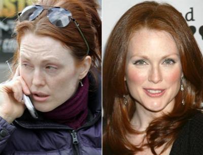 Звезды Голливуда с макияжем и без. Часть 3