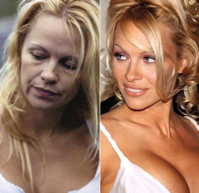 Звезды Голливуда с макияжем и без. Часть 3