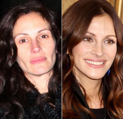 Звезды Голливуда с макияжем и без. Часть 3