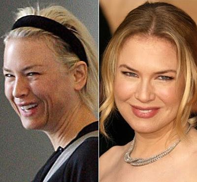 Звезды Голливуда с макияжем и без. Часть 3