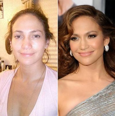 Звезды Голливуда с макияжем и без. Часть 3