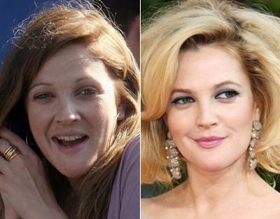 Звезды Голливуда с макияжем и без. Часть 3