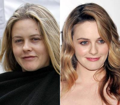 Звезды Голливуда с макияжем и без. Часть 3