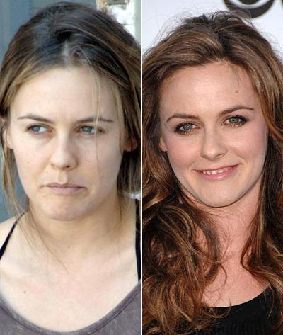 Звезды Голливуда с макияжем и без. Часть 3